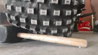 Riding big red front tire run over fun......... not intended for children mature audiences only