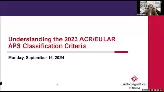 Understanding the 2023 ACR/EULAR APS Classification Criteria