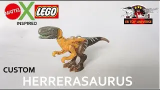 HERRERASAURUS LEGO CUSTOM  INSPIRED FROM MATTEL TOY LINE герреразавр เฮอร์เรราซอรัส