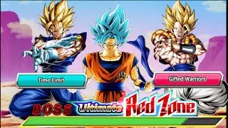 NO ITEMS! ULTIMATE RED ZONE Vs. Super Saiyan God SS Goku TIME LIMIT & GIFTED WARRIORS MISSION