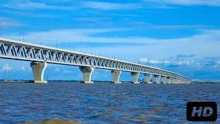 Padma River Bridge Drone View | Free Stock Footage | No Copyright Video | Romance Post BD
