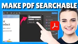 How to Make a PDF Searchable in adobe acrobat