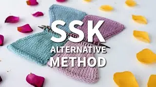 SSK Снятие протяжек | Более простой способ выполнить это убавление. #вязание #урок #урокивязания