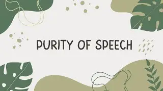 Discipleship Talk : Purity Of Speech - Part 3