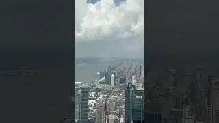 NYC From The Sky: Midtown to NJ 🌆 #Shorts
