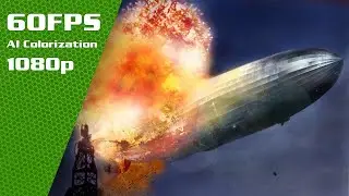 Hindenburg Disaster Color Movie 1937 Restored In Color - [60fps Restored HD Video | AI Colorization]