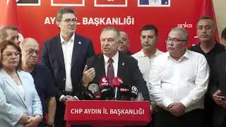 CHP Genel Başkan Yardımcıları Ensar Aytekin ve Gökan Zeybek, Aydın İl Başkanlığı'nda açıklama yaptı