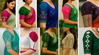 💯Blouse hand design new model/sleeves design/baju design/aasteen design/blouse design/blouse sleeve