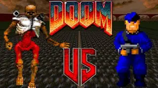 Revenant vs Wolfenstein SS - Doom II Classic : Versus Battle Monster Infighting - Retro Deadly Arena