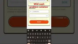 wild cash new problem solution 😔 #wildcash #wildcashapp #airdropcrypto