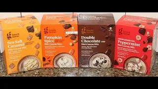 Good & Gather (Target) Hot Cocoa Mix: Sea Salt Caramel, Pumpkin Spice, Double Chocolate, Peppermint