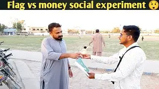 Flag vs money social experiment 😊😮
