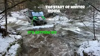 KAWASAKI TERYX. FIRST WINTER RIDE