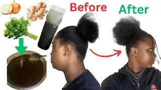 How To Make Your Own Parsley, Ginger & Onion Oil Extract At Home For Thicker & Massive Hair Growth 🥰