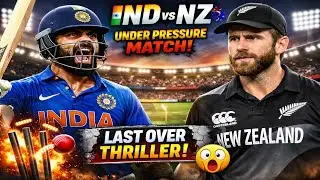 IND vs NZ Under Pressure Match 😱 | Last Over Thriller | Real Cricket&trade; Gameplay