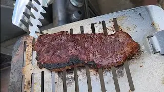 Back 40 infrared searing station, quick review and test searing steaks!