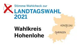 Stimme Forum zur Landtagswahl | Wahlkreis Hohenlohe