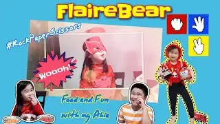 Teaching my brother to eat healthy food while having fun | Rock Paper Scissors | FlaireBear