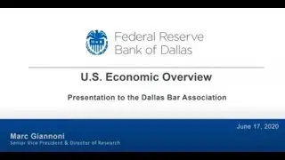 How Are We Doing? An Update from the Dallas Fed. with Marc Giannoni.