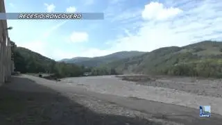 Alluvione nel Piacentino - La strada erosa e Recesio di Bettola