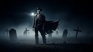 Dark Western Gothic Music Mix 4K | Skull Cowboy Drinking Whiskey at Night