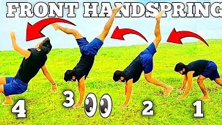 Front handspring tutorial || learn how to front handspring in Hindi #exercise #flip