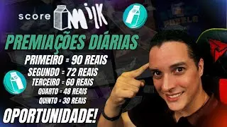OPORTUNIDADE DE ALAVANCAGEM GRATUITA NA SCORE MILK VENHA CONFERIR!