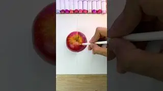 El dibujo m&aacute;s realista de una manzana 🍎 #dibujos #drawing #art