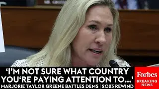 TENSE: Marjorie Taylor Greene Battles Democrats In House Hearings | 2023 Rewind