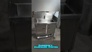 Harrison's Handwash Station with Foot Operated Taps with Pedal #handwash #hygiene #sink #water #Taps