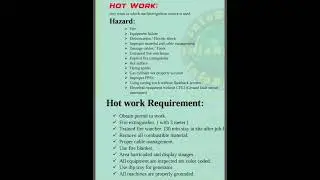 Hot work procedure  #safety #safetyfirst