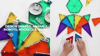 30 Piece Connetix Rainbow Geometry Pack