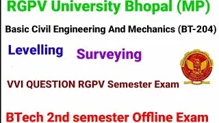 RGPV Basic Civil Engineering Important Question 2022 || RGPV Big Update