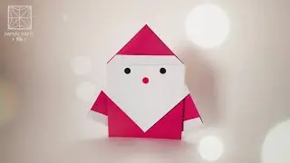 Origami Santa Claus (Fumiaki Shingu) Christmas Decor - Oригами おりがみ Oριγκάμι 折纸 摺紙 พับ 종이접기