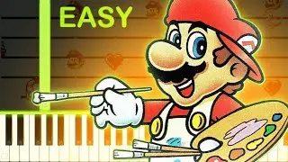 Creative Exercise | MARIO PAINT - EASY Piano Tutorial