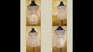 BLUSA EN HORQUILLA Y CROCHET