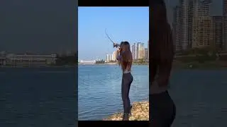 Fishing girl