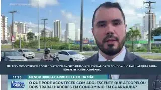 Adolescente atropela trabalhadores em Guarajuba (BA) | RecordBahia | Balanço Geral |  02.01.2026