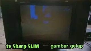 Service tv Sharp slim  gambar gelap