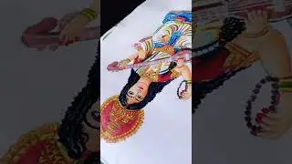মা সরস্বতী আঁকা 🎨🖌️ তোমাদের কেমন লাগলো অবশ্যই জানিও 🙏#art #video #saraswatipuja2026 #indianartist 