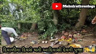 દિવાળી ના તહેવાર માં આદિવાસી દેવ નો પૂજન 🙏✨🏹|mehulrathvavlogs 