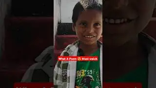 What A Poem తెలుగు 😍Must watch #telugu #love #smile #happy #telangana #poem #children #super #talent