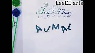 how to write 3d calligraphy different designs 3 names on paper LeeEE arts