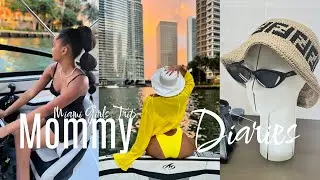 Girls Trip for Miami Swim Week Meet & Greet + Kyran Drive the Boat | Mom Diary