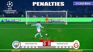 Manchester City vs Galatasaray | UEFA Champions League 25/26 | Full Match Simulation PES
