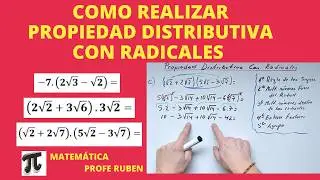 Cómo realizar propiedad distributiva con radicales (raíces)