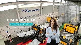 Silo sidewall processing equipment / Grain bin silo sheet corrugation line