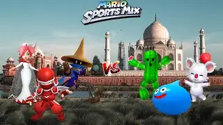 Mario Sports Mix - Volleyball (3 players, Expert CPU) Exhibition Match Ep. 810