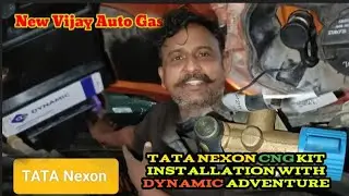 tata Nexon cng kit installation with dynamic advancer dabal filing walb Stephanie space kitna milta