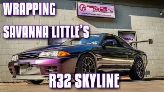 Wrapping Savanna Little's Nissan Skyline
